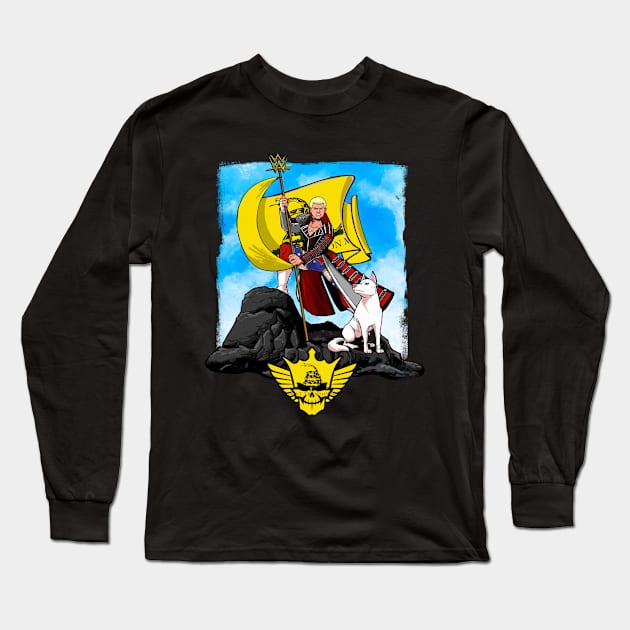 Cody Rhodes Gadsden Flag Long Sleeve T-Shirt by Meat Beat